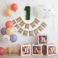 在飛比找momo購物網優惠-韓系森林風生日寶貝氣球組1組(生日氣球 派對佈置 周歲 禮物