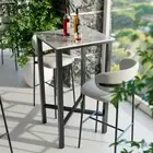 High Bar Table Vintage Contemporary Sintered Stone Kitchen Cafe Desk Pub Table