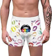 [Generic] Mens Underwear Sports Printing Boxing Underwear Shorts Digital Printing Adult Underwear Athletic Compression Underwear Men