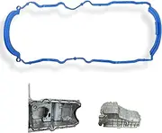 Oil Pan Gasket Compatible with Chevy GMC Vehicle Astro Blazer C1500 Express 1500/2500, G30, K1500, P30, Silverado 1500. G3500, Jimmy, Savana 1500/2500/3500 P3500 4.3L V6 Replaces# OS30680R, 10220906
