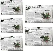 Santa Newspaper Wrapping Paper - 5 Sheets Winter Santa Packaging Paper,32x40 Inch Retro Newsprint Wrapping Paper Newspaper Art Paper for Wedding Birthday Parties Craft Decor