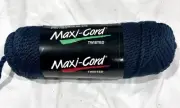 New MAXI-CORD MAXICORD BRAIDED 6MM 100 YDS 91 Meters MACRAME NAVY BLUE