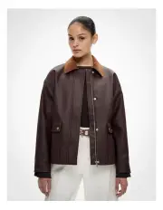 [Witchery] Cord Collar Jacket in Espresso