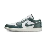 NIKE JORDAN 1 LOW SE 男 白綠 AJ1 復古 喬丹 運動 低筒 休閒鞋 FQ7687-300