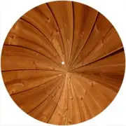 Slipmat Scratch Pad Felt for 12" Turntable LP DJ Vinyl Record Player SPIRAL WOOD