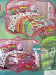Franco/Dreamwork Trolls Poppy Reversible Twin/Full Bed Comforter New 71" x 86"