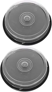2pcs Box CD Storage Bucket Durable Material Dvd Storage Holder for Efficient Organization Compact Design for Desktop and Bookshelf Use Discs From Damage
