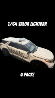 1/64 VALOR LIGHTBAR FOR POLICE FIRE EMS DIORAMA CUSTOM BUILD 4-PACK