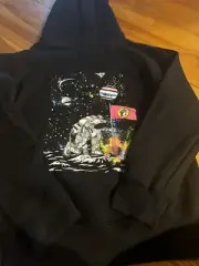 Bucees Black Moon Landing Hoodie Sweatshirt Pullover NWT Youth S Unisex