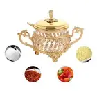 Sugar Bowl, GlassSpice Jar Home Condiment Kitchen Seasoning Container