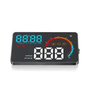 D2000 4 Inch Universal Car Hud Head Up Display Obd2 Obdii Meter Speed Warning