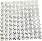 1000pcs 500pcs 100pcs 50pcs LED 1W 3W 5W PCB High Power LED Heat Sink Aluminum 20MM Base Plate Color White Blake(Black,50PCS)