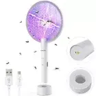 TMACTIME USB Charging Electric Fly Swatter, 4000V, 3-Layer Mesh Mosquito Zapper