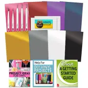 Cricut Beginner Adhesive Vinyl Value Pack, Weeding Tool Set Digital Guide