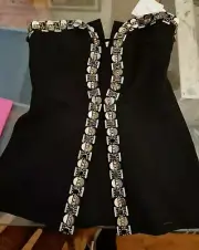 Sass & Bide "CROWN OF LOVERS" Embellished Bustier Vest Top sz 40 (8-10)