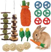 Natural Rabbit Guinea Pigs Hay Toys for Rabbits, Bunny, Chinchilla, Hamsters,...