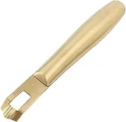 Citrus Orange Lemon Zester Peeler Grater, Lemon Stainless Steel Zester Grater，Lemon Zest Peeler Tool Zester for Cocktails Stainless Steel Multifunctional Kitchen Gadget (Gold)