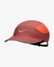 NIKE AEROBILL TAILWIND (BV2204-691) RUNNING CAP ADULT UNISEX 1 Sz BRIGHT CRIMSON