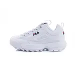 【FILA】DISRUPTOR 2 休閒 老爹鞋 復古 全白 中性 女鞋 -4-C608V-125