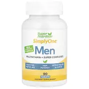 Super Nutrition, SimplyOne®, Men’s Multivitamin + Super Complexes with Vitamin C + Super Adaptogen Complex, 90 Tablets