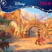 Thomas Kinkade Disney 750pc Puzzle - Rapunzel Dancing