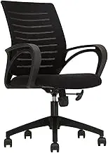 Ergonomic Office Chair Breathable Mesh Office Chairs Ergonomic Executive Mid Back Home Office Desk Chairs Adjustable Height Desk Chair(Black)