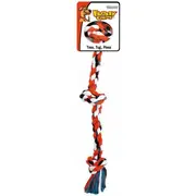 Three Knot Flossy Chews Dog Rope Toy - Small (38cm) (Mammoth)