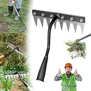 Detachable Gardening Hand Weeder Tool, 2025 Upgraded Weed Puller Tool, Detachable Weed Puller, Manganese Steel Hand Rake Garden Tool (8 Tines)