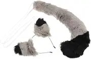 [WRITWAA] Accessory Costumes Animal Fox Ears Headbands Headphone Headband Children Clothes Animal Faux Fur Fox Ears Headband Faux Fox Ears Headband Costumes Outfit Plush