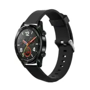 Silicone Watch Band Wrist Strap For Huawei Gt / 2 Pro Honor Magic Black Watch Bands