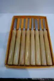 NEW 8 pc Wood Handled Turning Or Lathe Tool Set NEW in Box