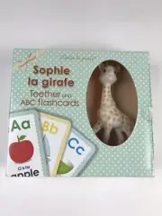 NEW - Vulli - Sophie The Giraffe Baby Teether Gift Set with ABC Flash Cards