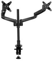 Mount-It! Full Motion Articulating Dual Arm Desk Mount for 17" - 27? Screens