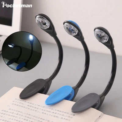 Mini LED Book Light Adjustable Clip Night Light Eye Protection Reading Lamp Desk