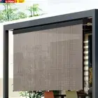 Outdoor Blinds, 3 X 2.5M PVC Roller Blind Window Retractable Awning Sun Shade Ba
