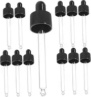 Beatifufu 12Pcs Glass Oil Dropper with Ball Portable Pipette for Skincare Essential Oils Leak Design for Travel Use for Dealing with Skin Problems