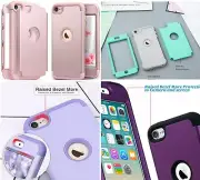 For iPod Touch 5th 6th & 7th Gen - Hybrid Hard Shockproof Armor Case Cover Skin