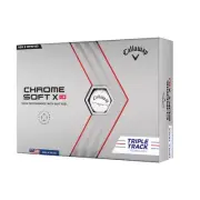 Callaway Chrome Soft X LS Triple Track Golf Balls 1 Dozen (12), White