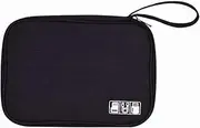 ANNESA Watch Bands Storage Bag, Organizer Holds 10 Watch Bands Waterproof Portable Electronics Travel Watch Straps Carrying Case, Watch Band Storage Bag for Most Sizes of Watch Bands (Black)
