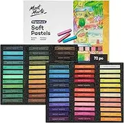 Mont Marte Soft Pastels Signature 72pc, Set of 72 Assorted Coloured Pastel Sticks, Vibrant and Blendable, Ideal for Art, Craft, Drawing, Sketching