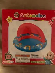 COCOMELON SHADED BABY POOL NEW IN BOX POOL BESTWAY TODDLERS 39.4” ROUND X 26”