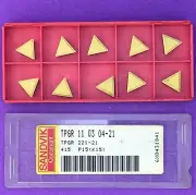 10pc SANDVIK TPGR 110304-21 TPGR 221-21 Carbide Inserts 415Machinist