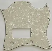 Guitar Pickguard For Gibson SG Standard Single Humbucker,4 Ply Ivory White Pearl
