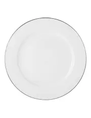 [Maxwell & Williams] White Platinum Rim Dinner Plate 27.5cm in Platinum