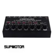 6-Channel Stereo Mini Audio Mixer Mixing Console for Electric Blowpipe/Guitar