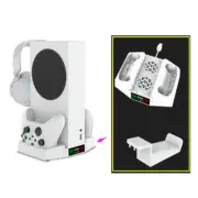 For Xbox Series S Slim Game Controller Charging Base Charger Cooling Fan Holder