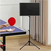 Table Tennis Return Board,Adjustable Angle Ping Pong Rebounder,Portable Ball Return Board Training Device,Easy to Install