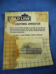 GOLD LINE CB HAM Radio Coax Cable Lightning Arrestor Base Antenna - FREE SHIP!