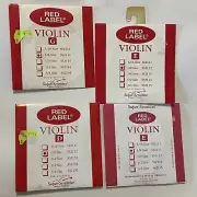 Red Label Violin Single String 1/8 Set Set of 4 D E G