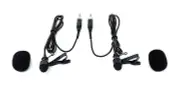 2 x Lavalier Lapel Microphones for Sennheiser Wireless Bodypack Transmitters
